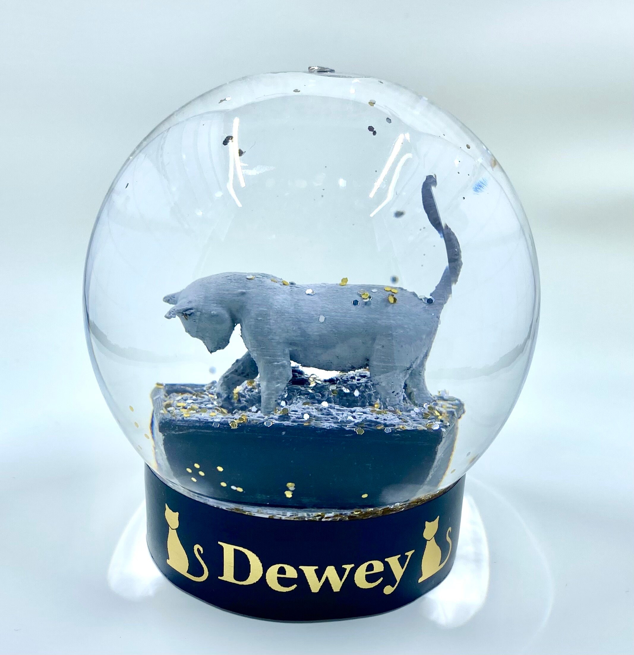 Personalized Kitty Litter Snow Globe Etsy