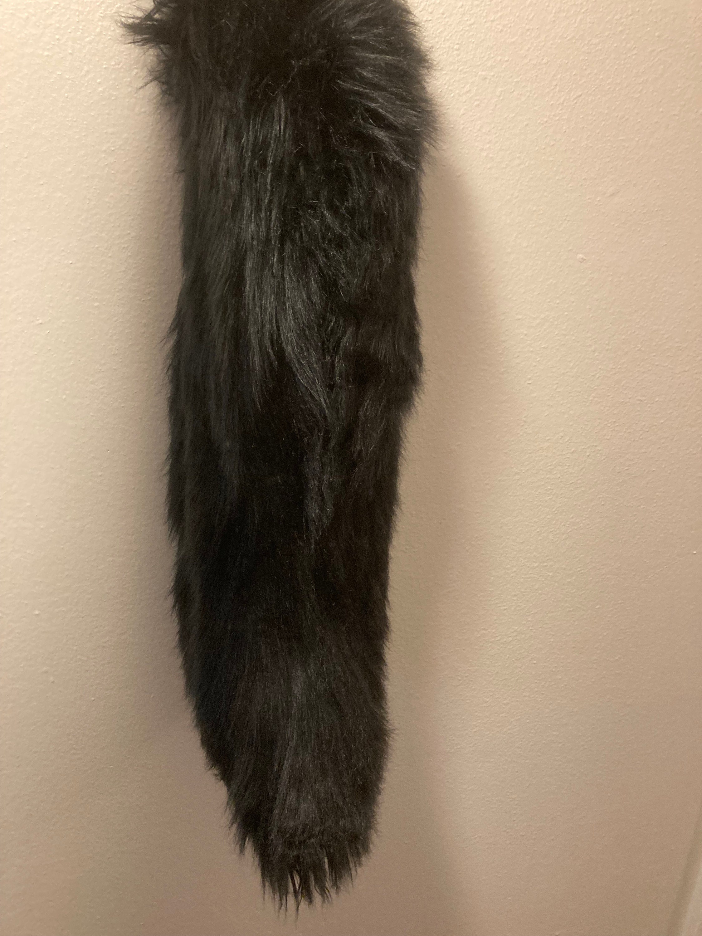 Black Wolf Tail Etsy