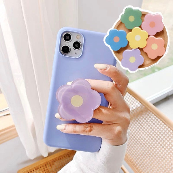 Cute flower kindle stand phone stand grip| Foldable| minimalist