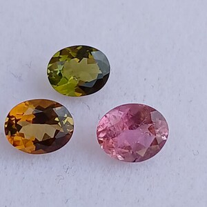 Beautiful Good Quality Natural Multi Color Tourmaline Faceted Shape Pear Size 6x5 MM Tourmaline Gemstone  For Jewelry Making 4 Pic Lot