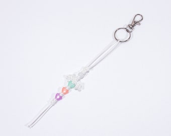 Star Crossed Maedeup Keychain Charm | Limited Edition & Handmade Macrame Knot Accessory