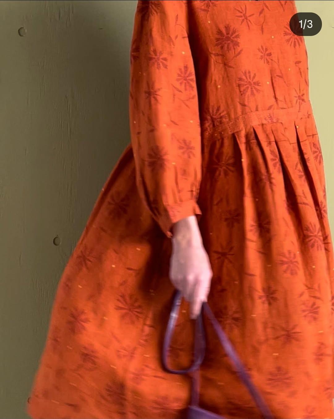 chinese dress ladies Second-Hand Gudrun Sjödén Playful Geo Relaxed Linen Dress Size XXL – SwapUp