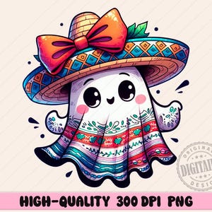 Coquette Mexican Ghost png,Spooky Conchas Png, Pantasmas png,Spanish Halloween,Spooky Latina,Mexican Conchas,Regalos Es Espano,Mexican Ghost