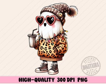 Söt spöke som dricker kaffe png, spöke-iskaffe png, Halloween-spöke png, spöke png, läskig png, iskaffe halloween png, läskig png