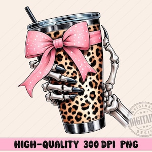Boo Jee Halloween Png,Stanley Tumbler Leopard Png, Bougie Png,Halloween Skull Skeleton, Coquette Bow Halloween Png, Halloween Mom Png,Mama