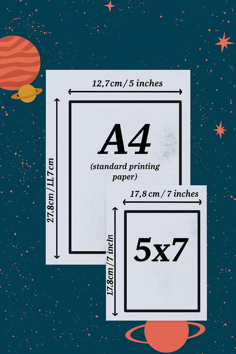 In Space We Trust Print: Modern Minimalist Emblem (A4 or 5x7) image 3