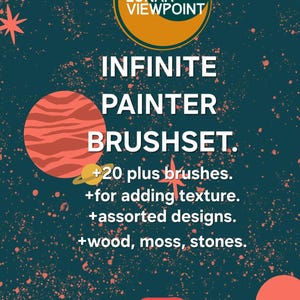 Texturpenslar Set. Oändlig målare (digital nedladdning)