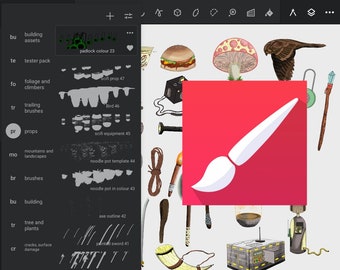 47 Prop Brushes for Infinite Painter: Medieval, Modern, Sci-Fi