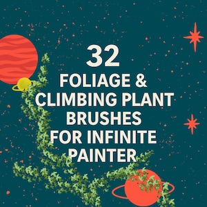 Foliage Brushes for Infinite Painter: Climbing Plants Brush Pack (Digital Download)
