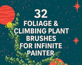 Foliage Brushes for Infinite Painter: Climbing Plants Brush Pack (Digital Download)
