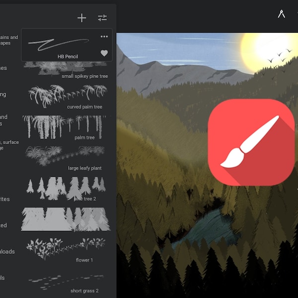 32 Pinceles de árboles y plantas de pintor infinito