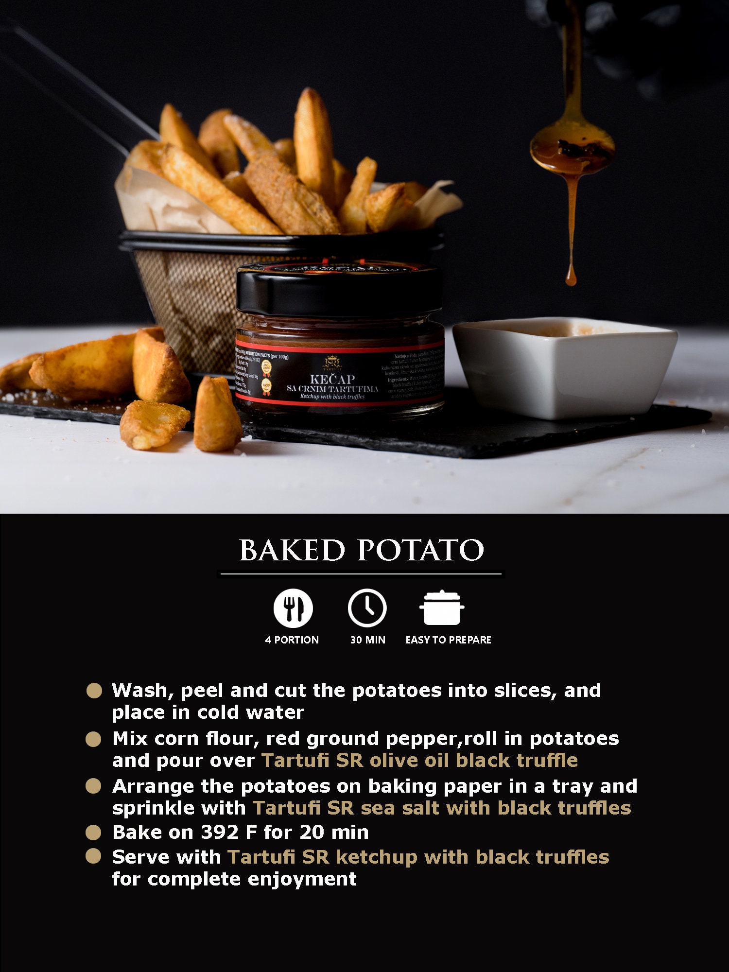 Ketchup With Black Truffle Gourmet Dipping Side Dip Sauce Etsy