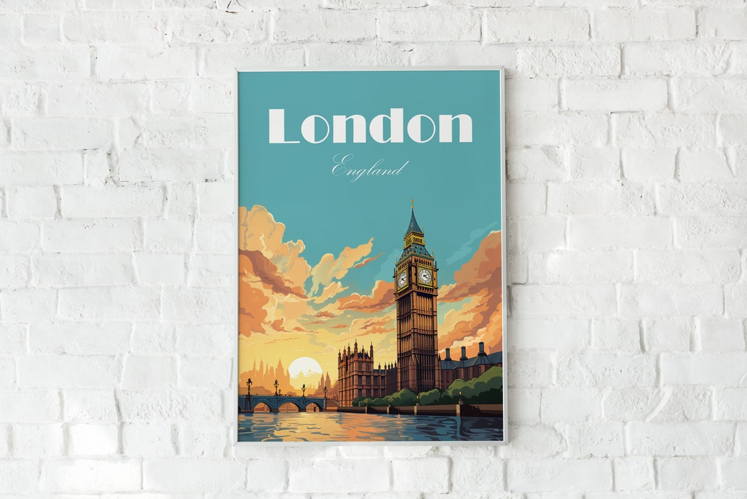 Big Ben London Print: Minimalist Travel Poster (digital Download) - Etsy