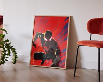 Impresión conceptual de Miles Morales / Póster de Spider-Verse (Descarga digital)