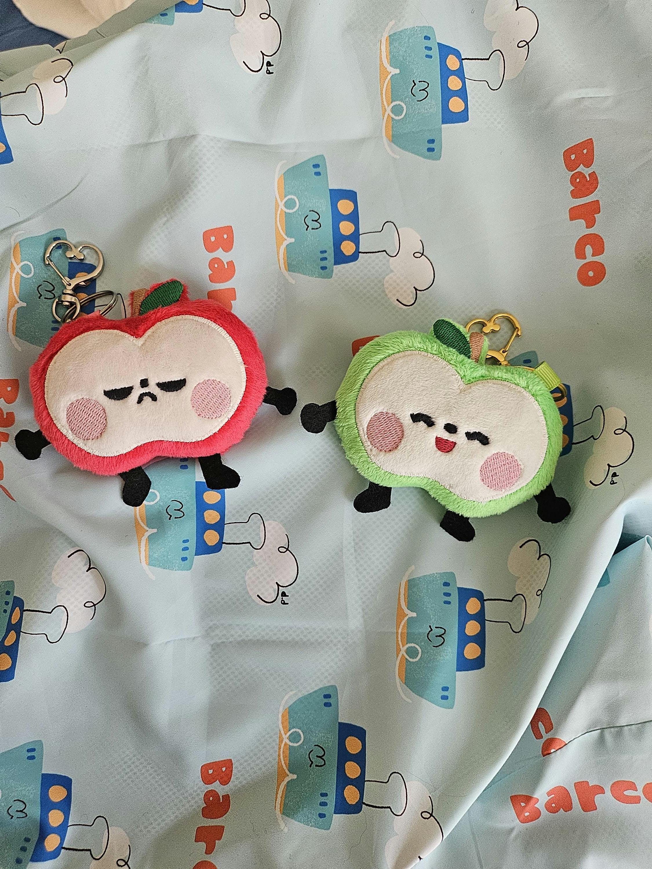 1 PC Caleb Sunny Apple Keychain Plush Charm [handmade] - Etsy
