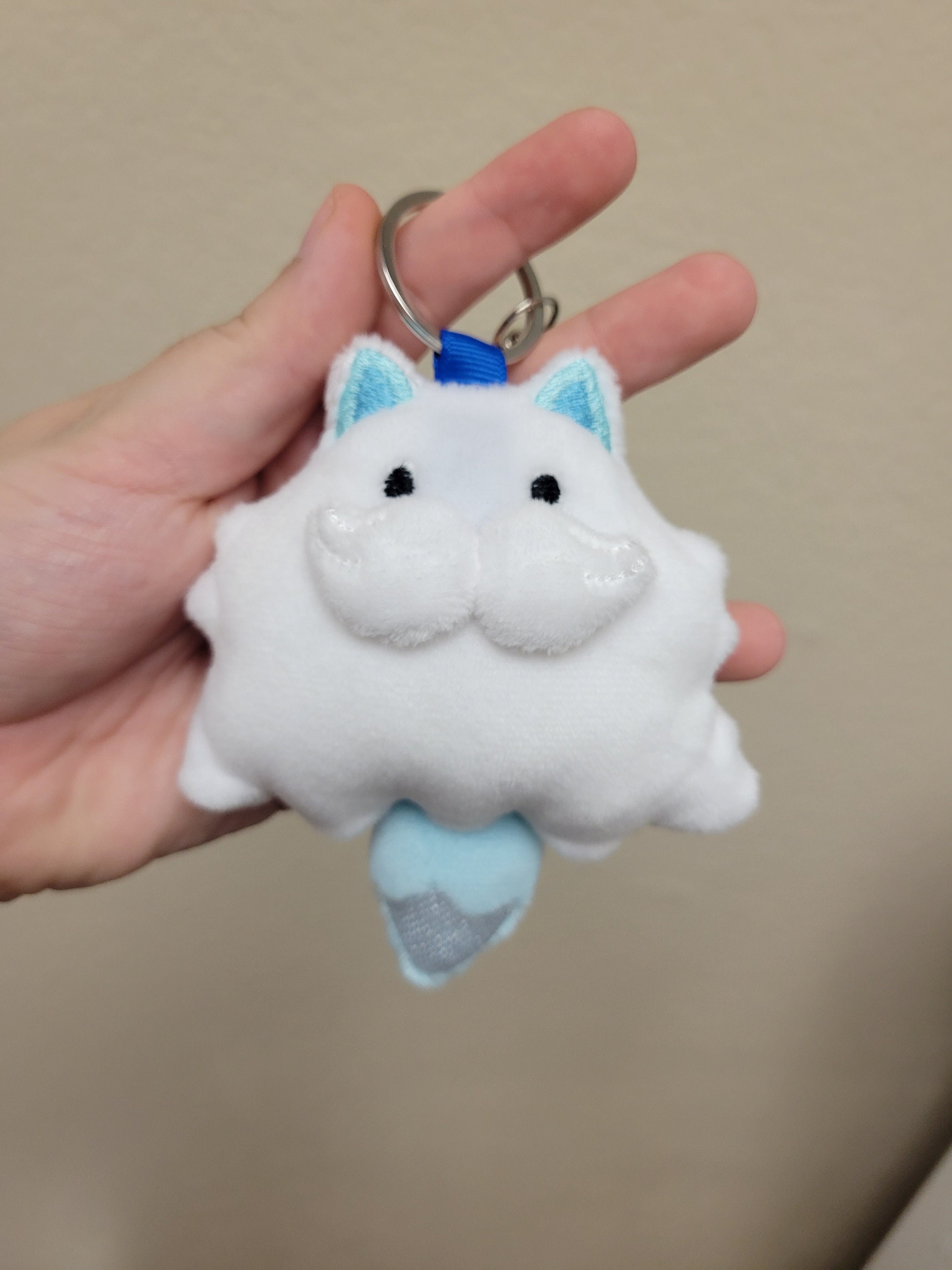 1 Pc Fluff Ball Cat Pa Monster Sweepa and Swee Palworld Keychain