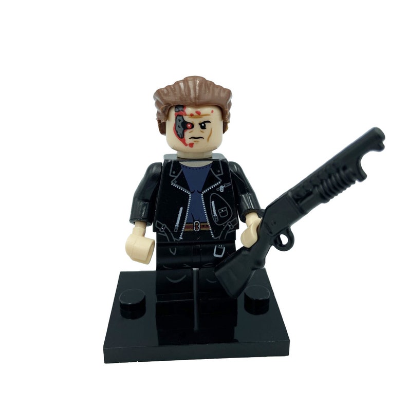 Terminator Arnold Schwarzenegger Fan Minifigure MOC Mini Celebrity