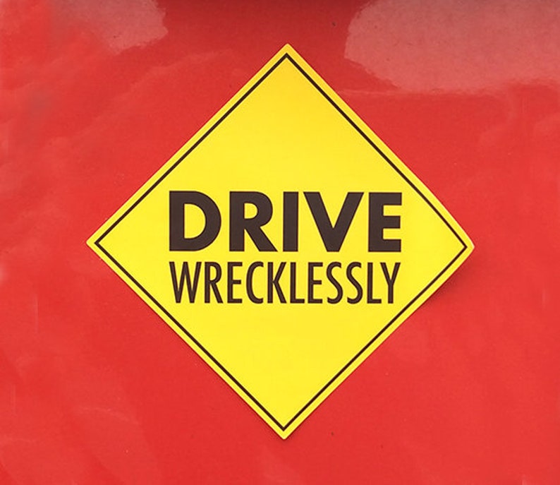 Funny Car Decal Bundle Five Stickers Sarcastic Motto Car Etsy