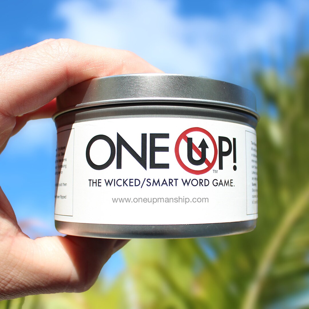 Travel Gift, One Up Word Game, Family Game Night, Holiday Fun Activity