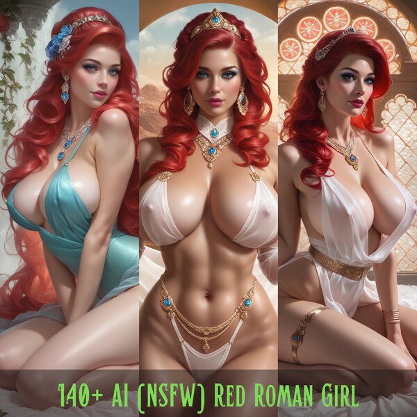 AI Red Roman revamp - 140+ N+ swf art |AI girl |Ai Waifu | Gifts for Girls|Ai Generated Artwork|Anime Ai Art|Anime Png Bundle