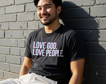 Love God Love People Bible-verse T-shirt, Love One Another Shirt, Gospel of the Kingdom Tshirt, Matthew 22 37-40 Gift, Church Fit, Love Tee
