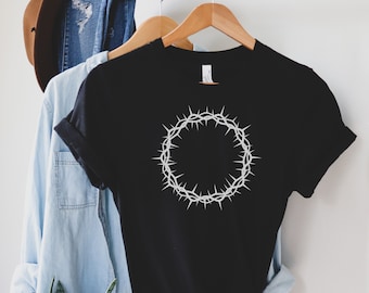 Crown of Thorns T-Shirt: Religious Graphic Tee