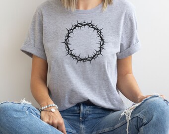 Crown of Thorns T-Shirt: Religious Graphic Tee