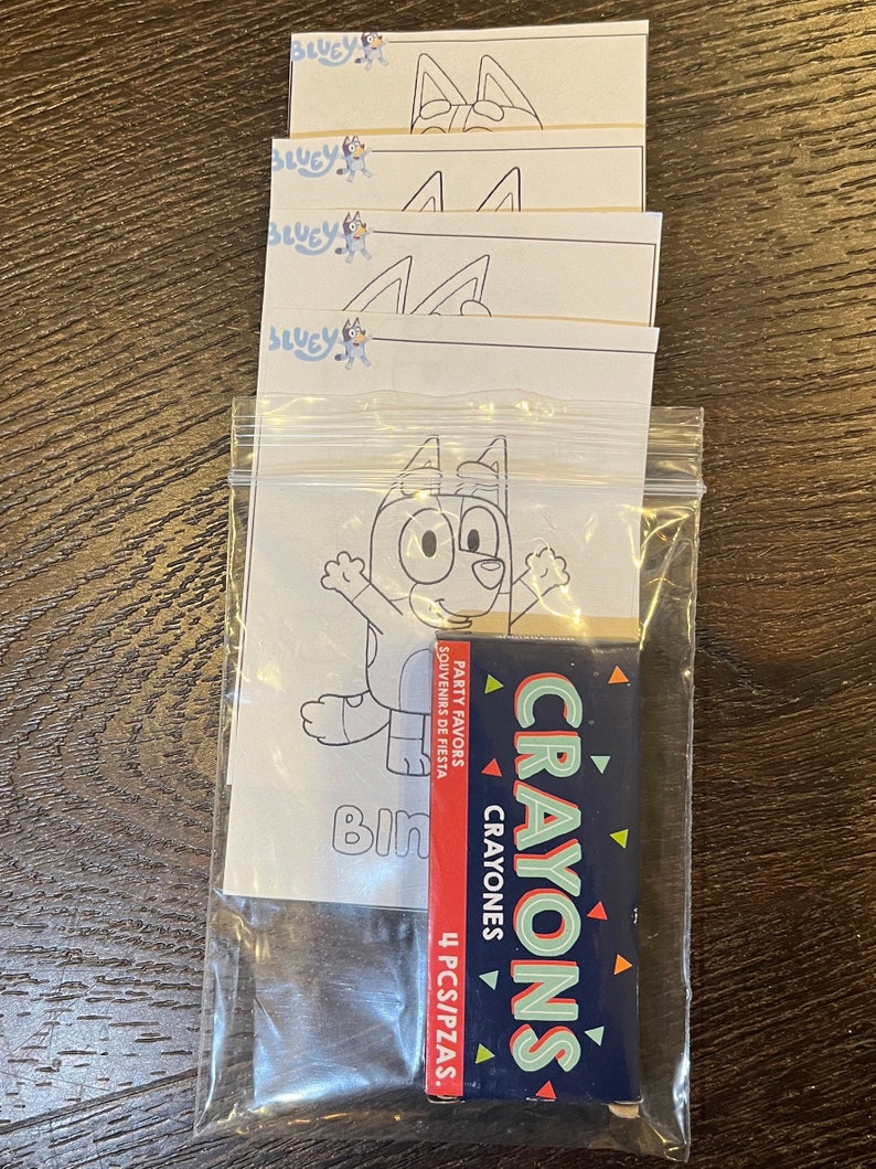 Bluey Party Favor Bags Etsy