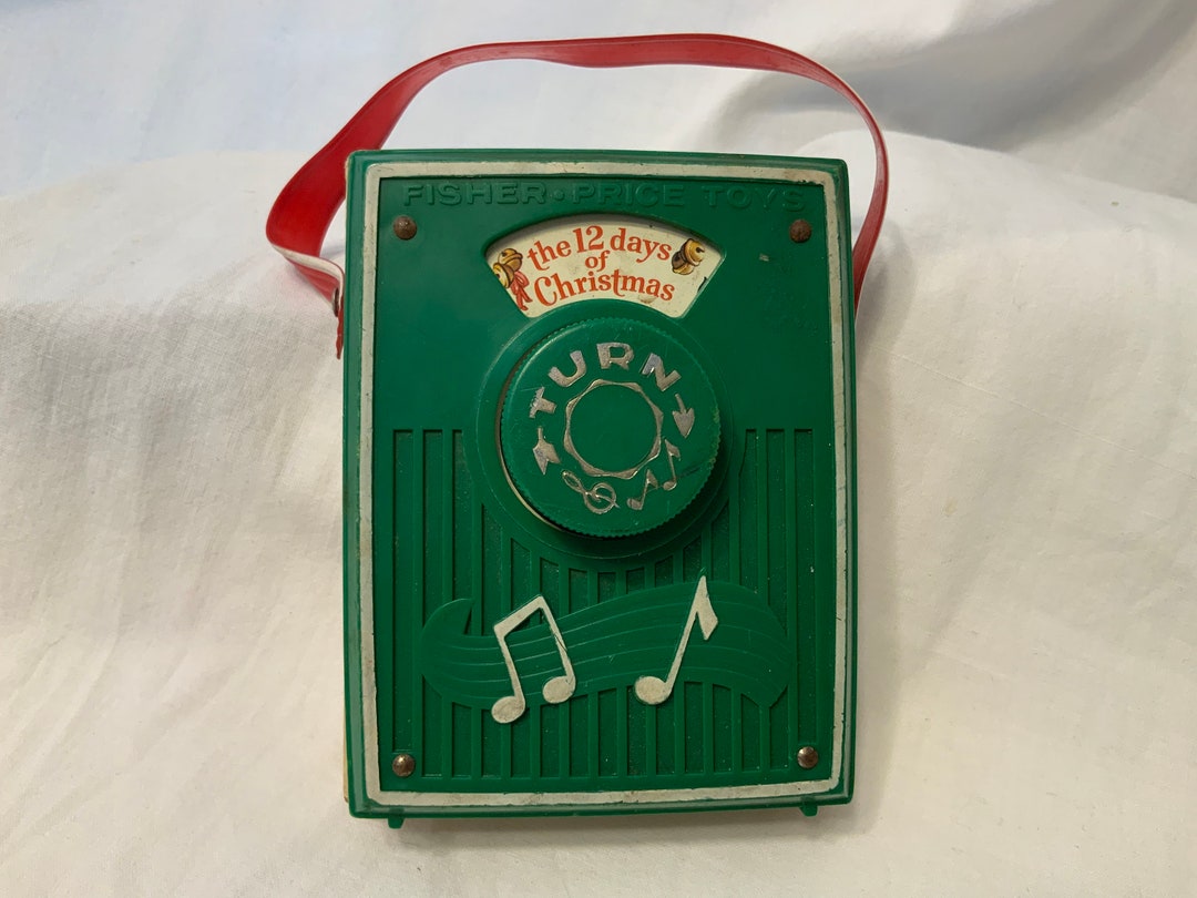 Fisher Price Pocket Radio Music Box 1973 12 Days of Christmas Etsy