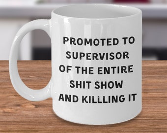 Shit Show supervisor mug, shitshow supervisor, shot show supervisor mug, gag gifts for boss male, gag gift for boss female
