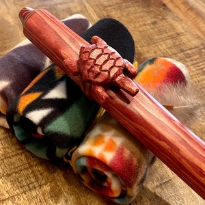 Jonah Thompson Native American TURTLE Flute with Fleece Case
