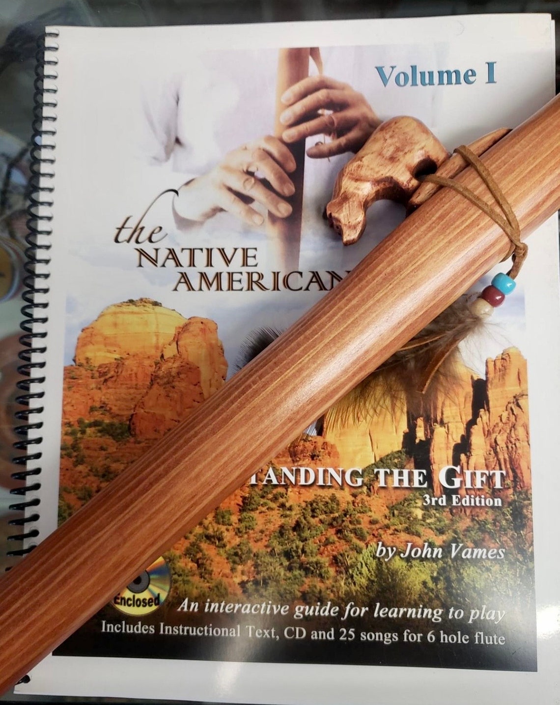 Jonah Thompson Native American BEAR Flute With Fleece Flute Bag - Etsy