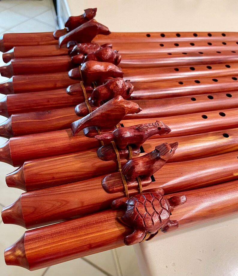 Authentic Native American Aromatic Cedar Flute Key of Fminor Etsy
