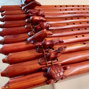 Jonah Thompson aromatic Cedar F# Minor flute with Flute Bag