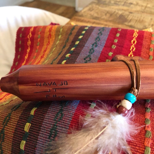 Jonah Thompson Native American flute with Fleece Flute Bag