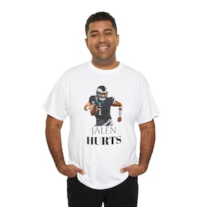 Jalen Hurts Eagles T-Shirt, Philadelphia Football Fan Apparel, Sports Tee, Eagle Lovers Gift, Game Day Clothing
