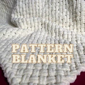Blanket pattern download/ Alize Puffy handmade baby blanket pattern download pdf