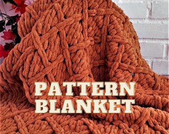 Alize Puffy Baby Blanket Pattern: Easy Knit (PDF Download)