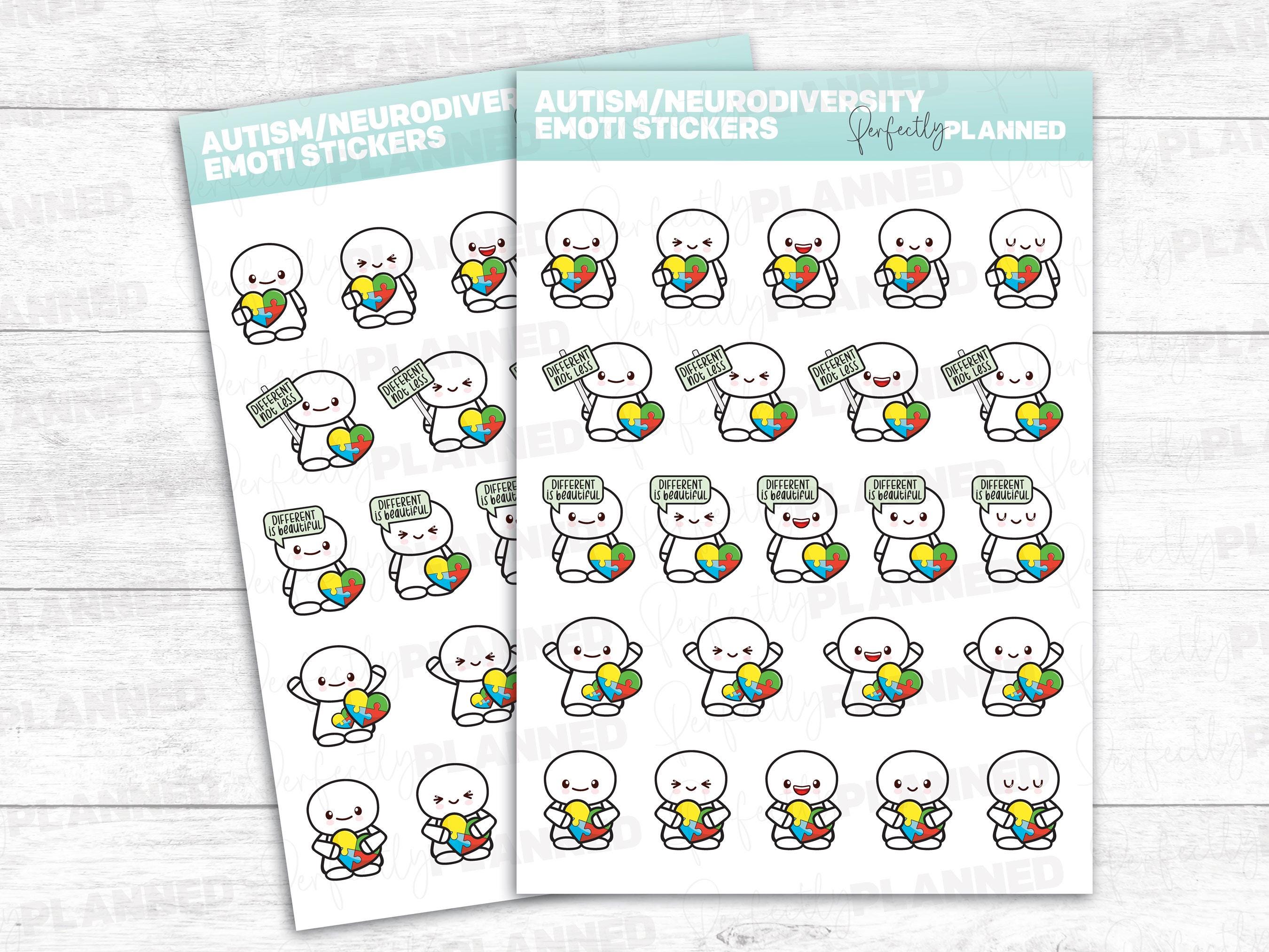 Subtle Autism Sticker 23 AUTISM AWARENESS Stickers, Neurodiversity Pride, Planner Decals - Etsy