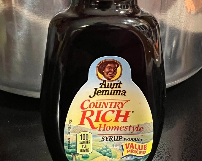 Discontinued Aunt Jemima Pancake Syrup 8 Oz Bottle Unopened Full Etsy