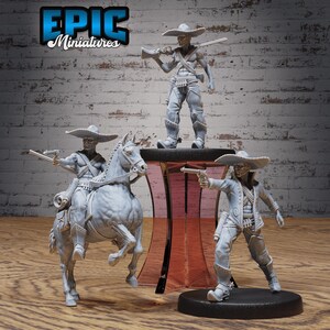 Wilder Westen Bandit - Tabletop Figur in 3 Posen