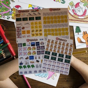 School Planner Sticker Bundle | School Calendar Stickers | Test Day & Assignment Reminder Stickers | Student Planner Decals | Teacher Gift