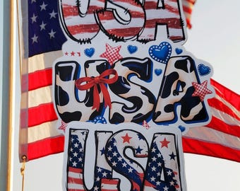 USA Since 1776 Sticker | Patriotic American Decal | Fourth of July Sticker | USA Pride Vinyl Sticker | Independence Day Gift |Red White Blue