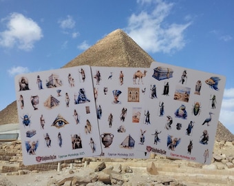 Egyptian Mythology Sticker Pack | Ancient Egypt Gods, Pharaohs & Symbols | Matte Fantasy Stickers