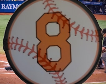 Cal Ripken #8 Baseball Sticker - Waterproof Laptop Decal