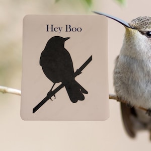 To Kill a Mockingbird Sticker: Hey Boo Bird Silhouette, Waterproof Decal