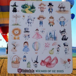 Wizard of Oz Planner Stickers: Crafting & Holiday Decor