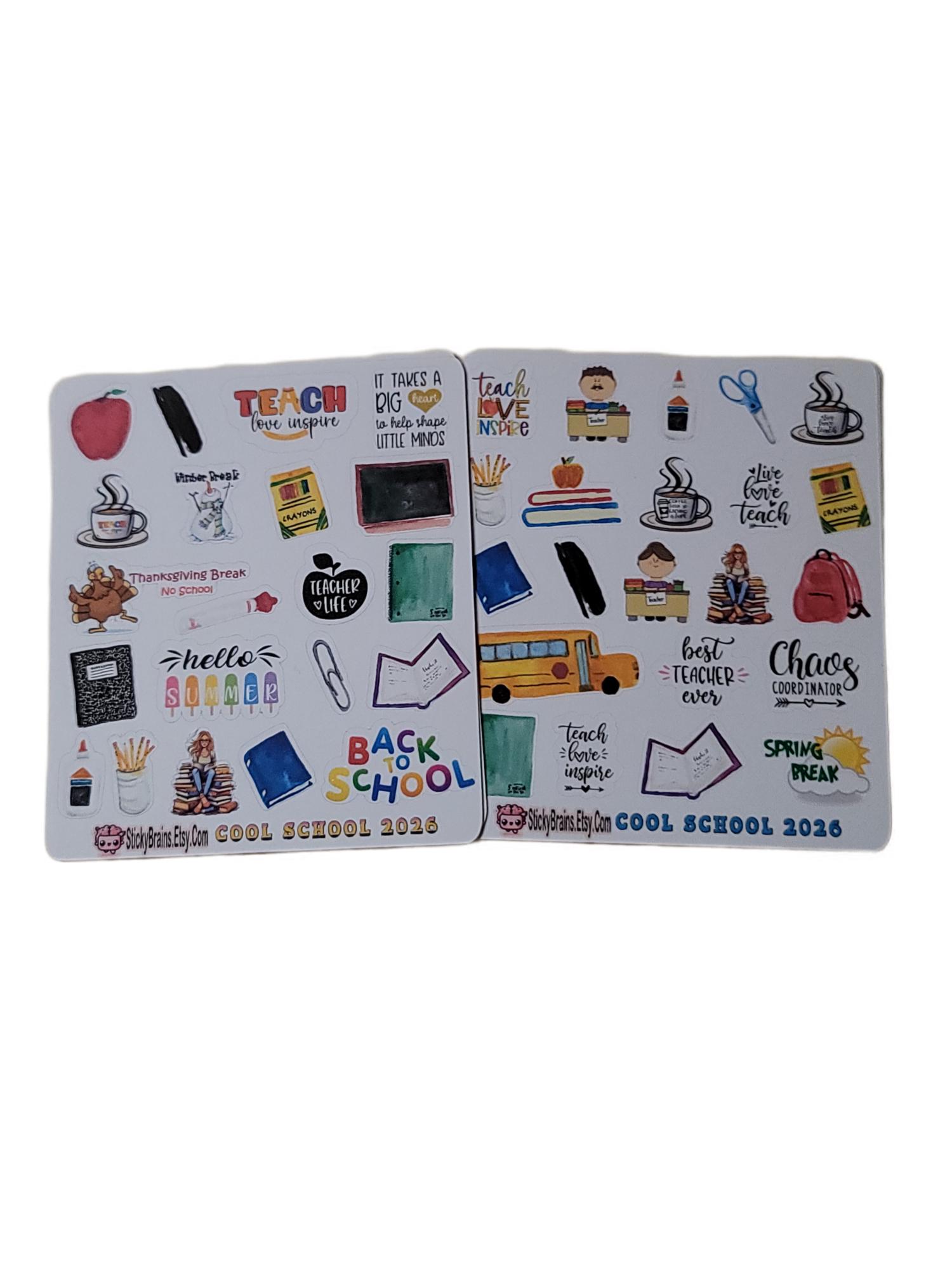 Teacher Planner Stickers 2026 | Back to School Planner Stickers ...