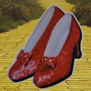 Ruby Red Slippers Laptop/Water Bottle Sticker. Just like Dorothy had