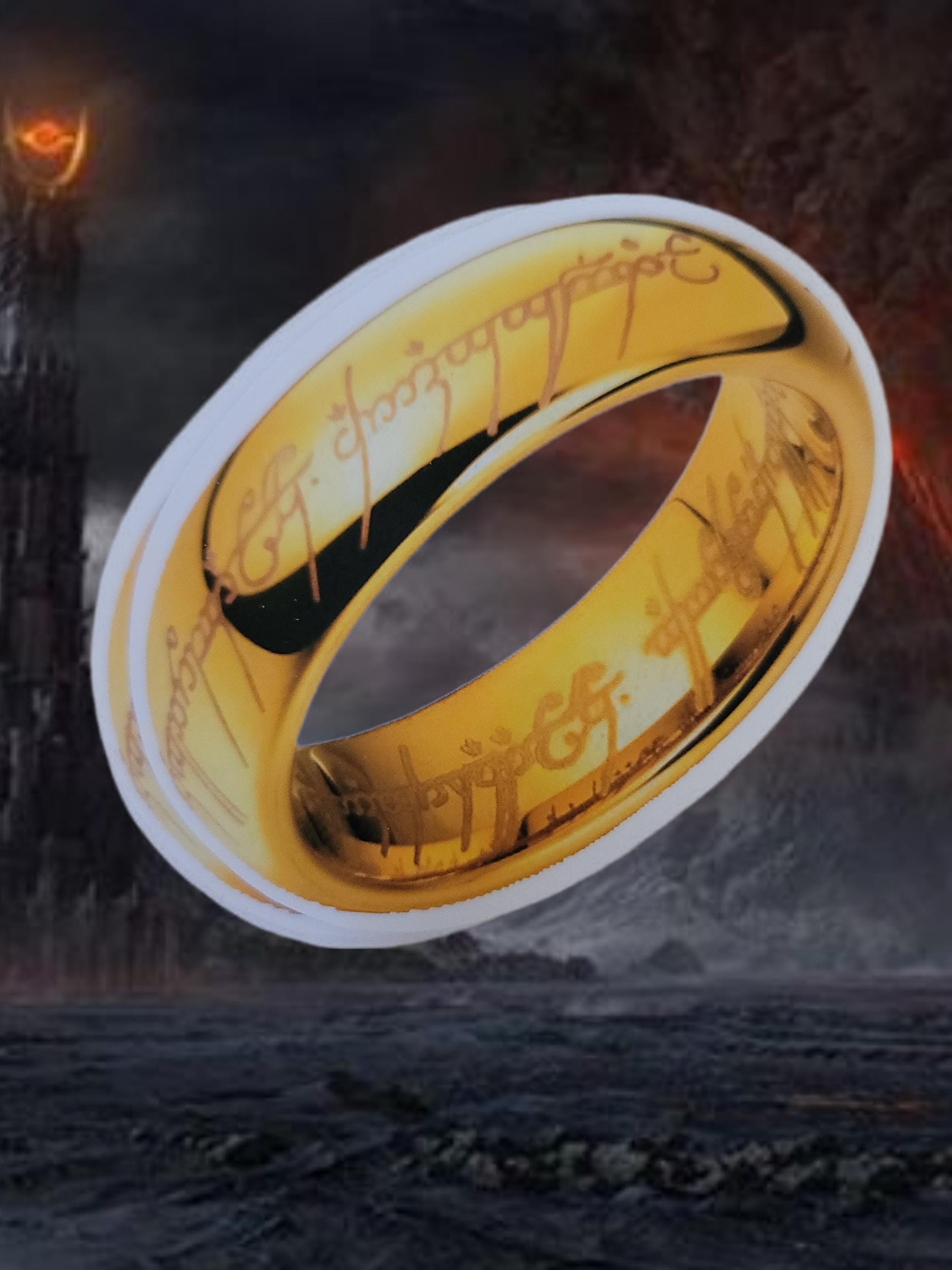 Adesivi Murali Scritta Anello Del Signore Degli Anelli One Ring